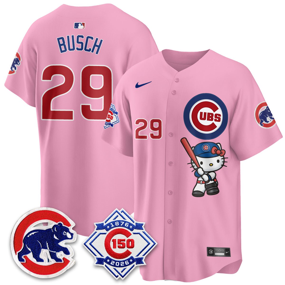 Chicago Cubs x Meow KT Vapor Premier Limited Jersey - All Stitched