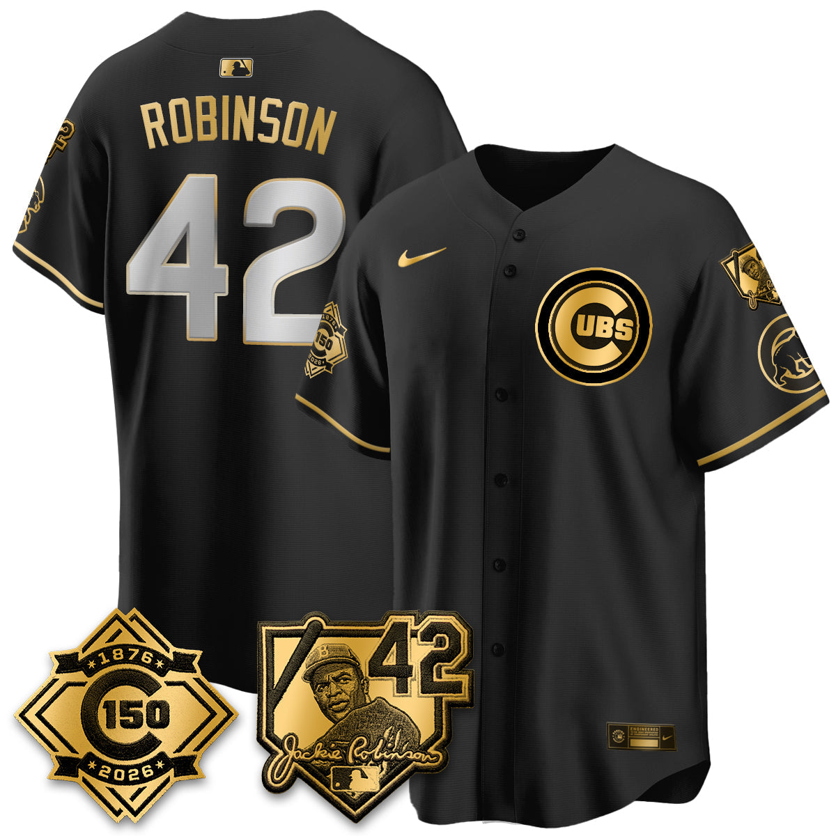 CHC 150th Anniversary & Jackie Robinson Day Patch Vapor Premier Limited Jersey - All Stitched