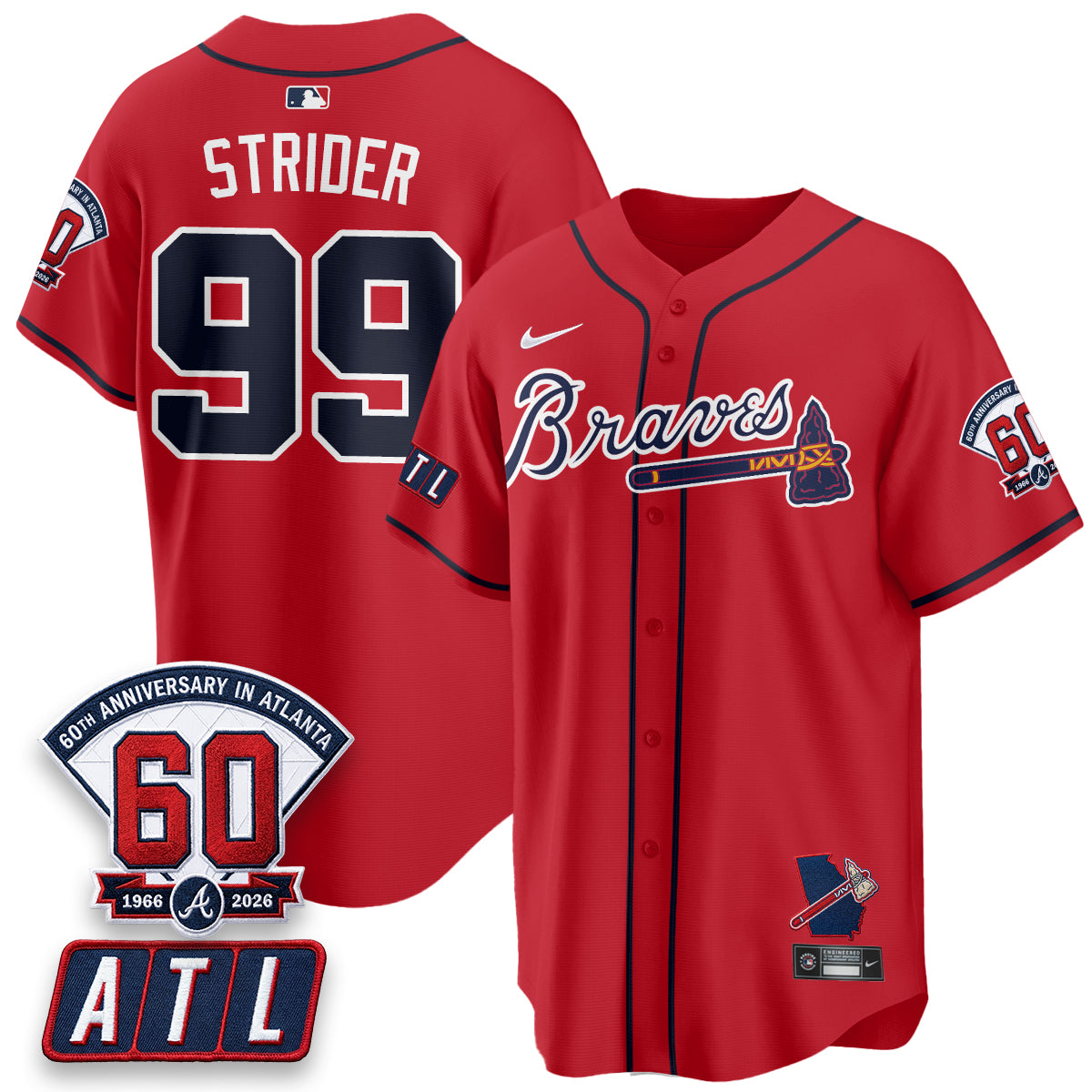 ATL 2026 60th Anniversary Vapor Limited Jersey - All Stitched