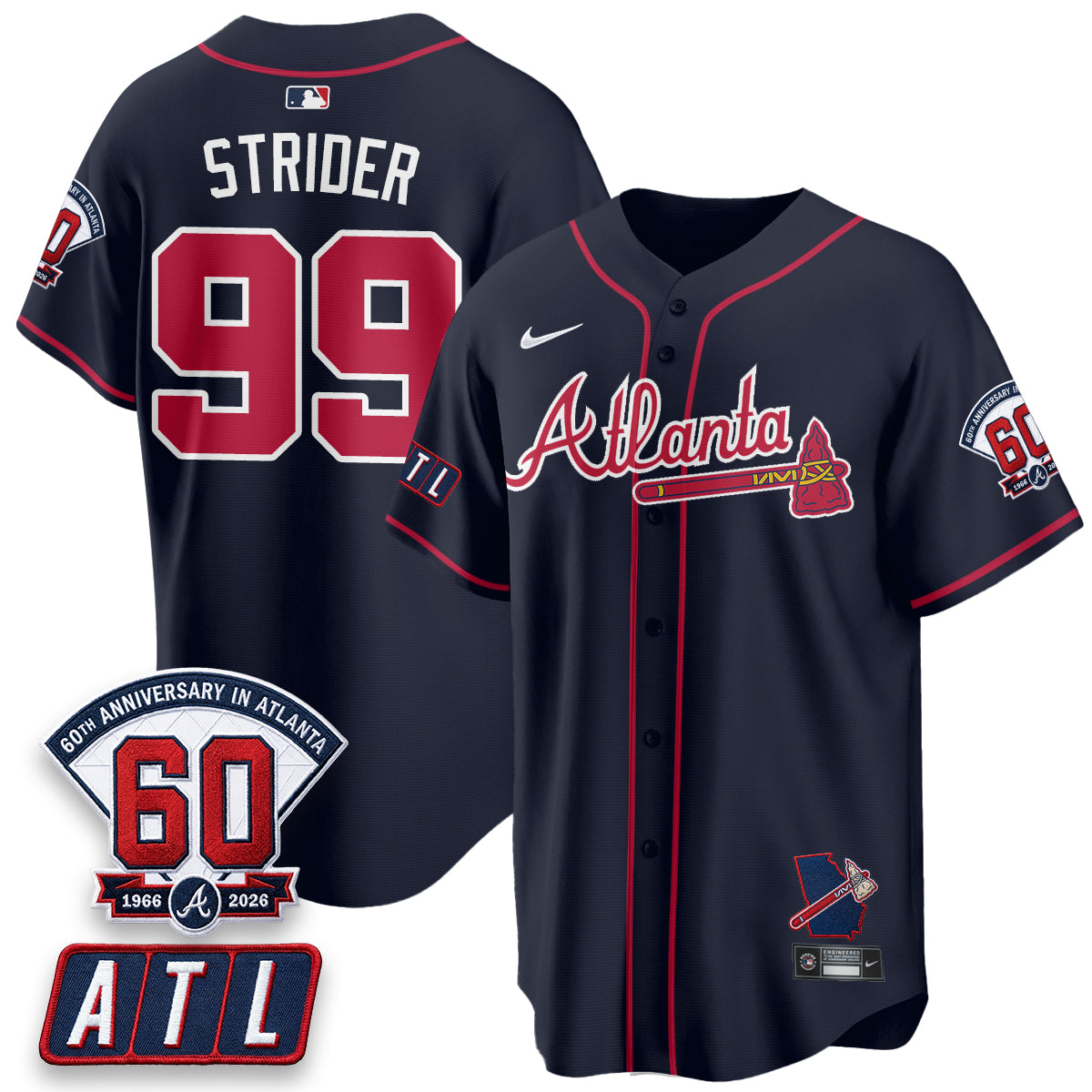 ATL 2026 60th Anniversary Vapor Limited Jersey - All Stitched
