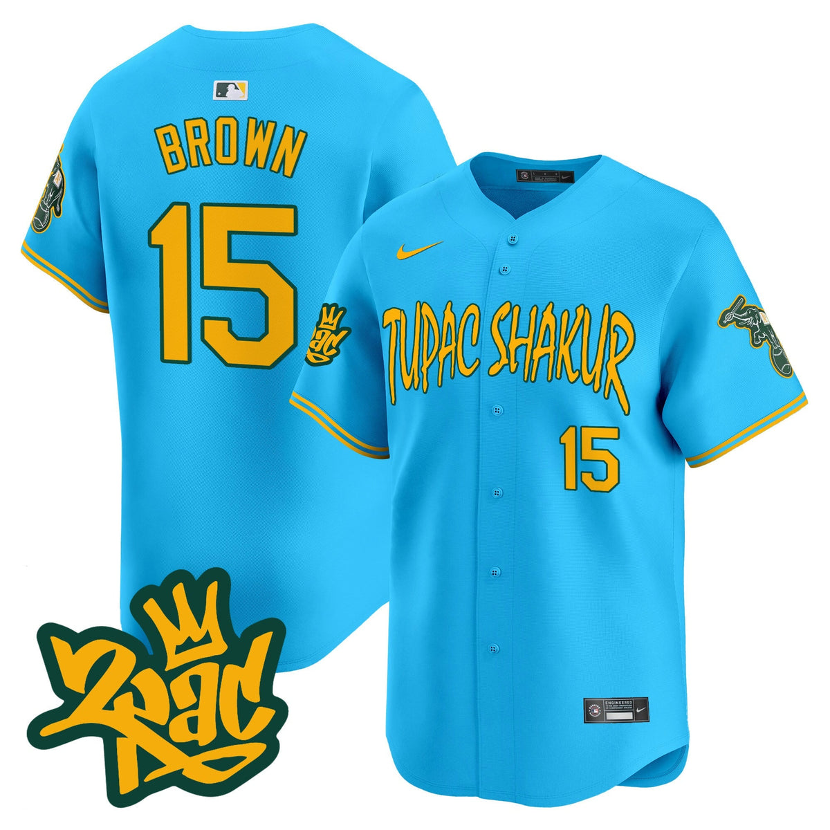 OAK Tupac Shakur Vapor Premier Limited Jersey - All Stitched