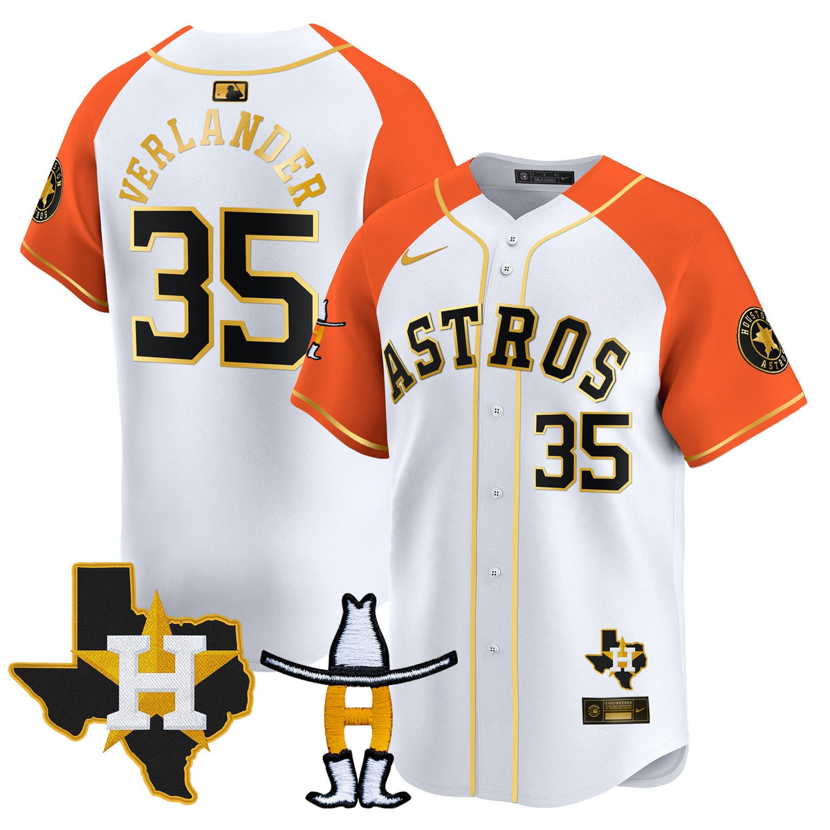 HAS Houston Rodeo Patch Vapor Premier Limited Jersey V2 - All Stitched